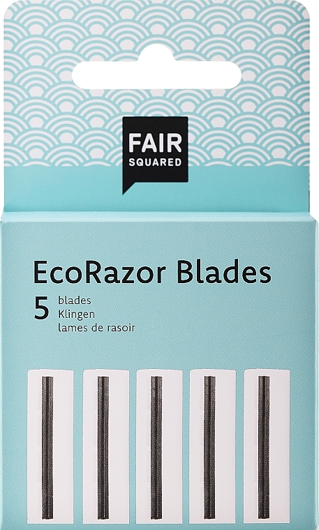 Сменные картриджи для бритвы, 5 шт. - Fair Squared Eco Razor Blades Set — фото N1