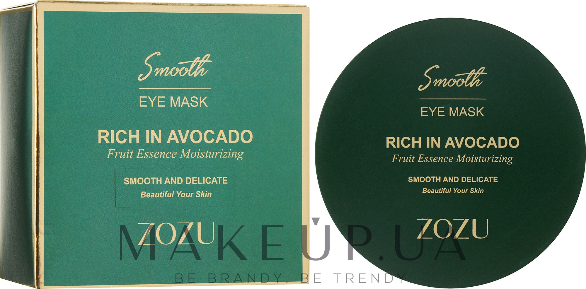 Гідрогелеві патчі для очей з екстрактом авокадо й касторовою олією - Zozu Rich In Avocado Eye Mask — фото 60шт