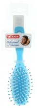 Щітка масажна 7 рядів, блакитна - Titania — фото N1