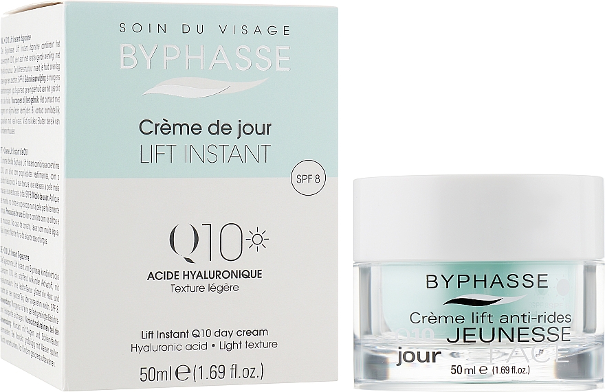 Крем для обличчя Q10 з ліфтинг-ефектом денний - Byphasse Lift Instant Cream Q10 Day Care