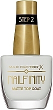 Верхнее матовое покрытие для лака - Max Factor Nailfinity Matte Top Coat — фото N1