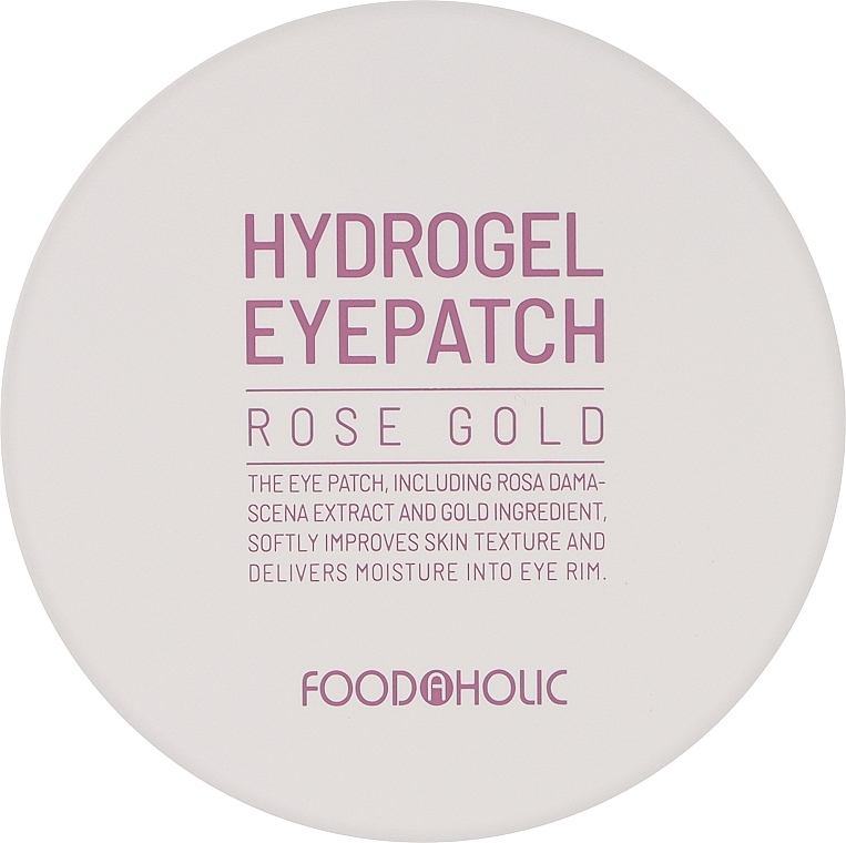 Гидрогелевые патчи для глаз с розой и золотом - Food a Holic Rose Gold Hydrogel Eye Patch — фото N1