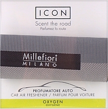 Парфумерія, косметика Ароматизатор в авто "Oxygen" - Millefiori Milano Icon Oxygen Textile Geometric Car Air Freshener