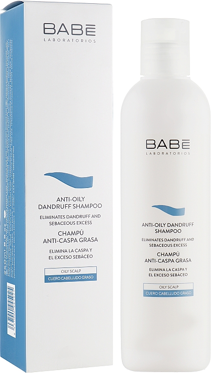 Шампунь против перхоти для жирной кожи головы - Babe Laboratorios Anti-Oily Dandruff Shampoo