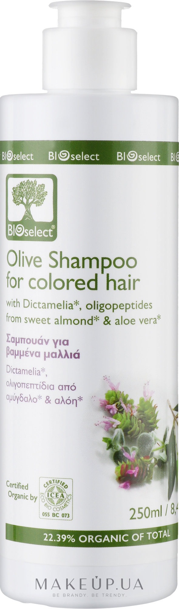 Оливковий шампунь для фарбованого волосся - BIOselect Olive Shampoo For Colored Hair — фото 200ml