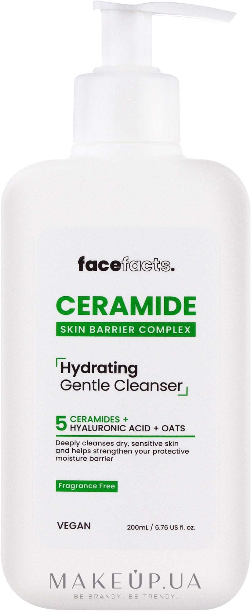 Гель для умывания с керамидами - Face Facts Ceramide Hydrating Gentle Cleanser  — фото 200ml