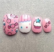 Накладні самоклейні нігті для дітей "Цукерка", 979 - Deni Carte Tipsy Kids — фото N5