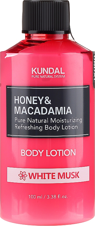 Лосьон для тела "Белый мускус" - Kundal Honey & Macadamia White Musk Body Lotion — фото N3