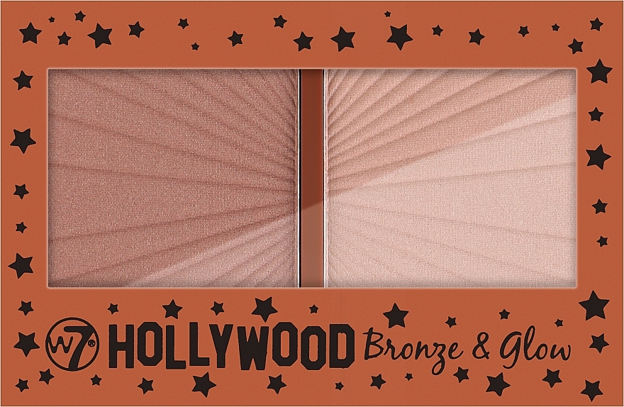 Хайлайтер для лица - W7 Cosmetics Hollywood Bronze Glow Duo Bronzer Highlighter — фото N2