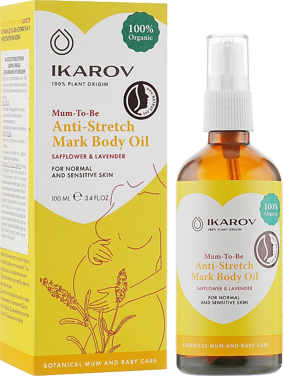 Масло от растяжек - Ikarov Anti-Stretch Mark Body Oil — фото N2