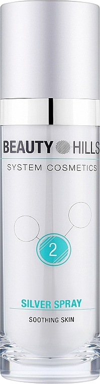 УЦІНКА Спрей для чутливої шкіри обличчя - Beauty Hills Silver Spray 2 Soothing Skin * — фото N1