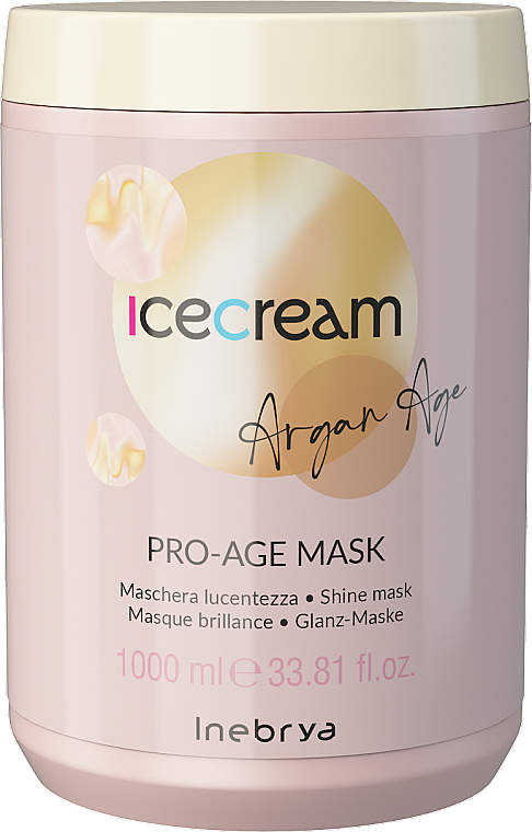 Маска с аргановым маслом для окрашенных волос - Inebrya Argan Oil Pro Age Mask — фото N3