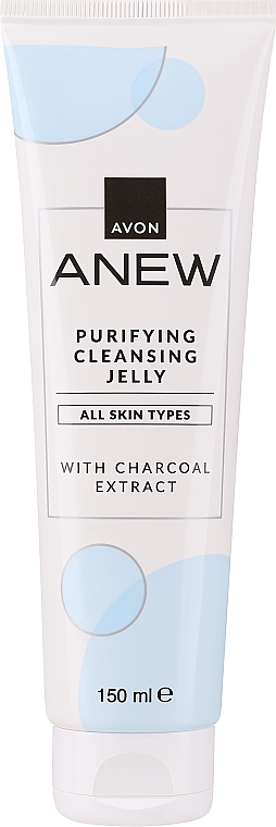 Очищающее желе с экстрактом угля - Avon Anew Purifying Jelly Cleanser With Charcoal Extract — фото N1