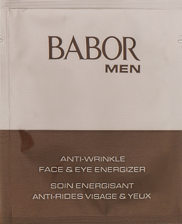 Омолаживающий гель-крем для лица и век - Babor Man Anti- Wrinkle Face & Eye Energizer (пробник)