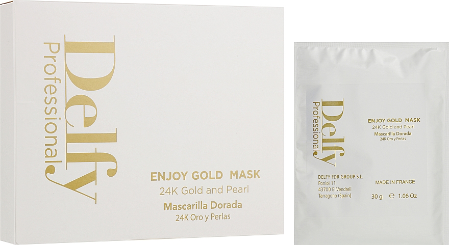 Відлущувальна маска для обличчя - Delfy Cosmetics Enjoy Gold Mask — фото N2