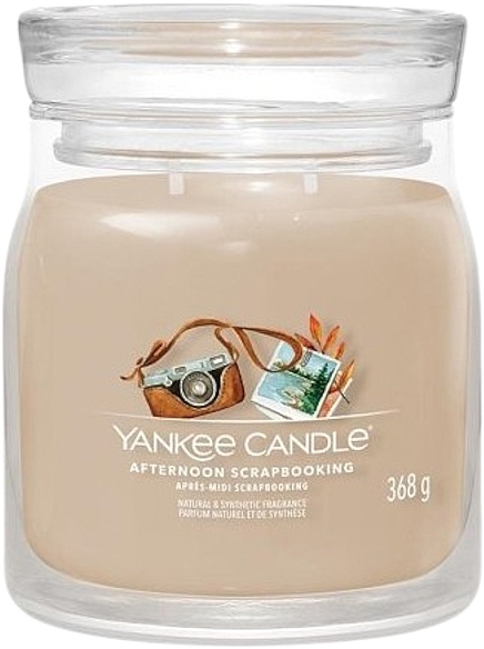 Ароматична свічка в банці "Afternoon Scrapbooking", 2 ґноти - Yankee Candle Singnature — фото N1