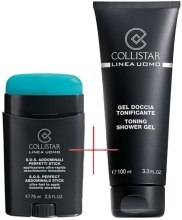 Парфумерія, косметика Набір - Collistar Linea Uomo S.O.S Perfect Abdominals Stick (sh/gel/100ml + stick/75ml)