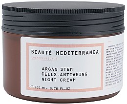 Парфумерія, косметика Нічний крем для обличчя антивіковий - Beaute Mediterranea Argan Stem Cells Antiaging Night Cream