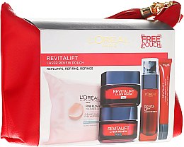 Духи, Парфюмерия, косметика Набор - L'Oreal Paris Revitalift Laser Renew (cr/2x50ml + ser/30ml + eye/cr/15ml + wipes/25pc + bag)