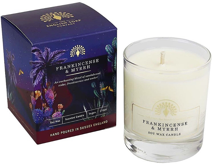 Ароматическая свеча "Ладан и мирра" - The English Soap Company Frankincense & Myrrh Scented Candle — фото N2