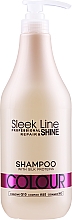 Шампунь для окрашенных волос - Stapiz Sleek Line Colour Shampoo (с дозатором) — фото N1