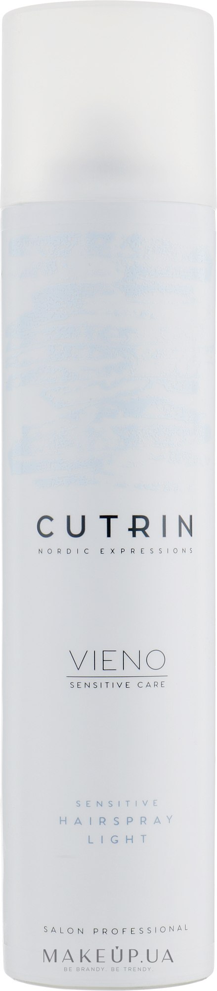 Лак легкой фиксации для чувствительных волос - Cutrin Vieno Sensitive Hairspray Light — фото 300ml