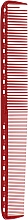 Расческа для стрижки, 215 мм, красная - Y.S.Park Professional Cutting Guide Comb Red — фото N1