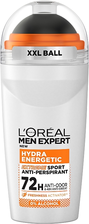 Кульковий дезодорант-антиперспірант для тіла - L'Oreal Paris Men Expert Hydra Energetic Extreme Sport