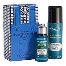 Духи, Парфюмерия, косметика L'Occitane L’Homme Cologne Cedrat - Набор (deo/130ml + sh/gel/75ml)