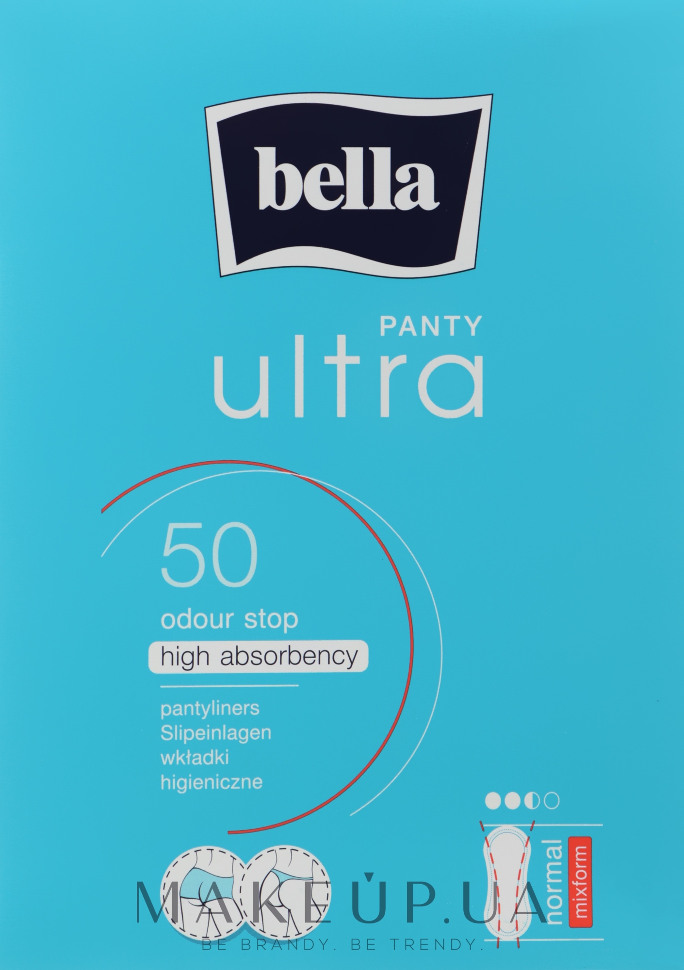 Ежедневные прокладки Panty Ultra Normal Mixform, 50шт - Bella — фото 50шт