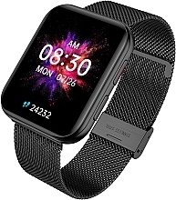 Смарт-часы, черный металл - Garett Smartwatch GRC MAXX Black Steel — фото N3