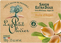 Мыло экстранежное с экстрактом арганового масла - Le Petit Olivier Vegetal Oils Soap Argan Oil — фото N1