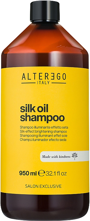 Шампунь для неслухняного і в'юнкого волосся - Alter Ego Silk Oil Shampoo — фото N3