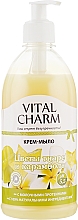 Крем-мыло с дозатором "Цветы тиаре и карамболь" - Vital Charm — фото N1