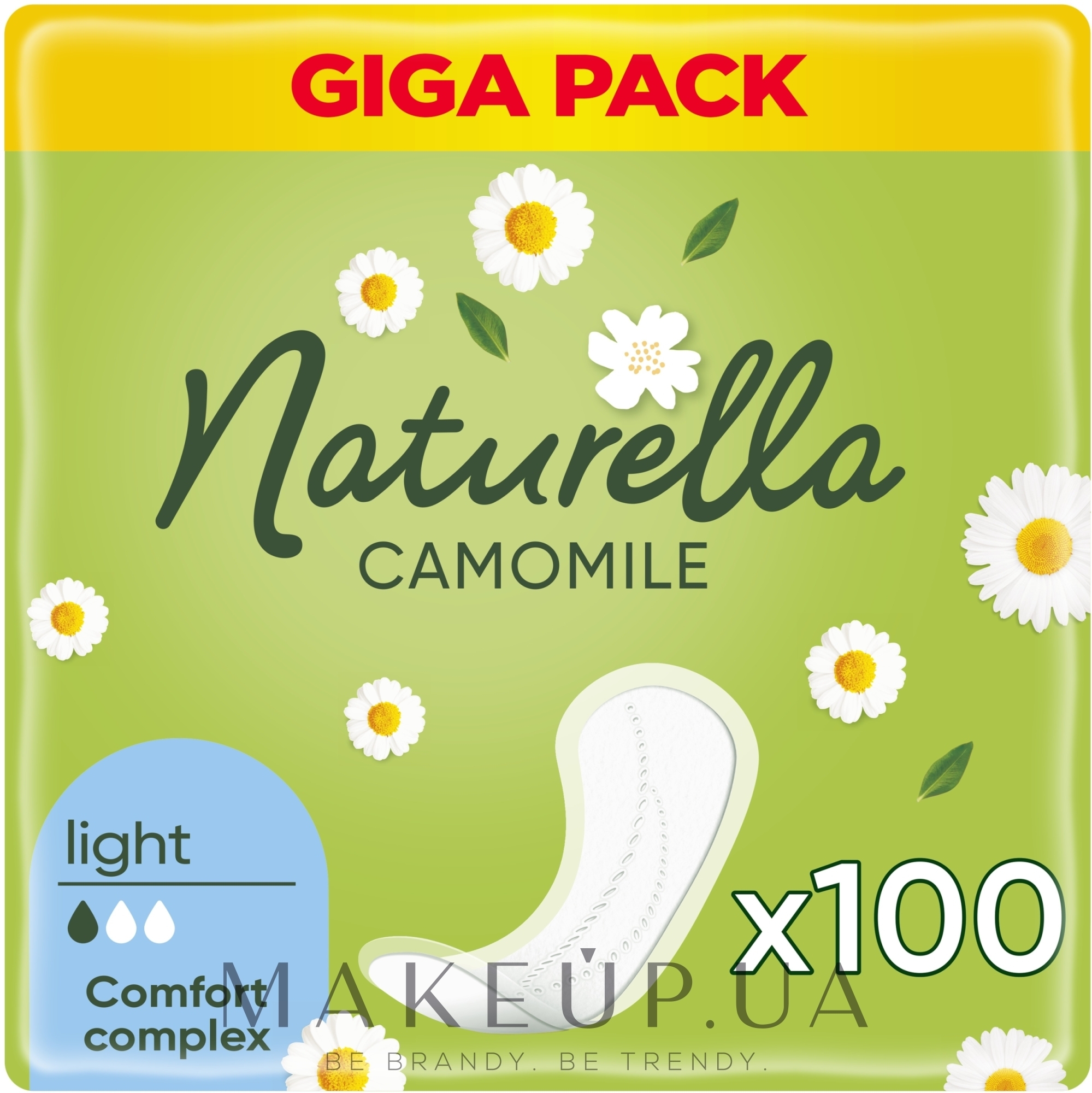 Щоденні гігієнічні прокладки,  100 шт - Naturella Camomile Light — фото 100шт