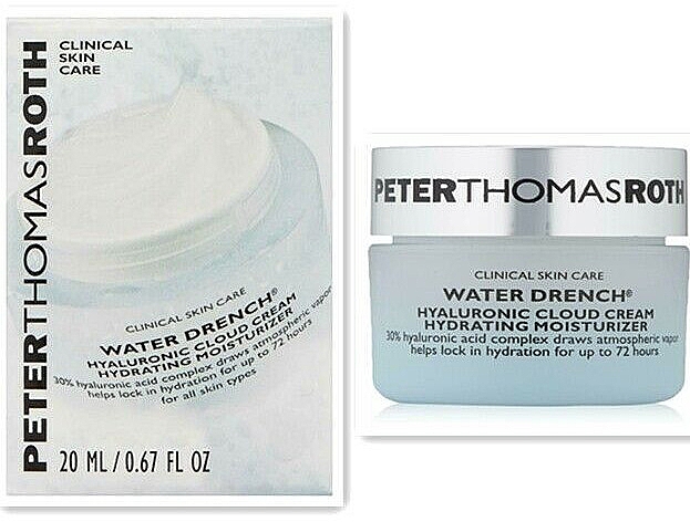 Зволожувальний крем для обличчя - Peter Thomas Roth Water Drench Hyaluronic Cloud Cream (міні) — фото N1