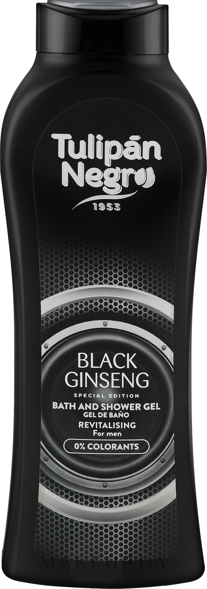 Гель для душа "Черный женьшень" - Tulipan Negro Black Ginseng Shower Gel — фото 650ml
