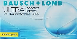 Парфумерія, косметика Контактні лінзи, кривизна 8.5 мм, Low, 6 шт. - Bausch & Lomb Ultra For Presbyopia
