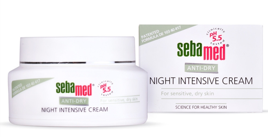 Зволожувальний нічний захисний крем - Sebamed Anti Dry Night Defence Cream — фото N1