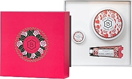 Набор - Benamor Rose Amelie Gift Set (lip/balm/12ml + h/cr/30ml + b/butter/200ml) — фото N1