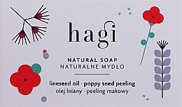 Натуральне мило з олією обліпихи і маком - Hagi Natural Soap — фото N2
