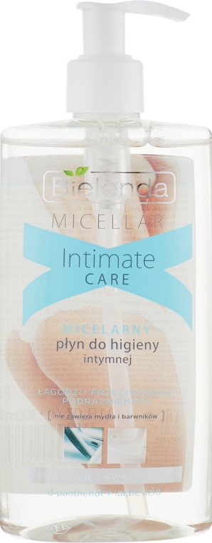 Мицеллярный гель для интимной гигиены "Д-пантенол и молочная кислота" - Bielenda Micellar Intimate Care D-Panthenol And Lacric Acid Gel — фото N1