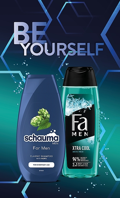 Набір "For Men. Be Yourself" - Schauma & Fa (shm/250ml + sh/gel/250ml) — фото N4