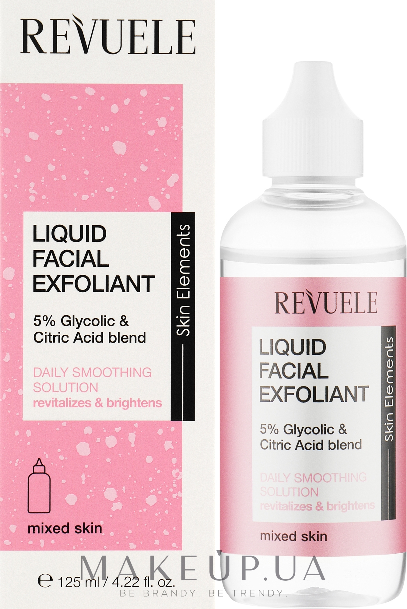 Жидкий эксфолиант для лица - Revuele Liquid Facial Exfoliant 5% Glycolic + Citric Acid Blend — фото 125ml