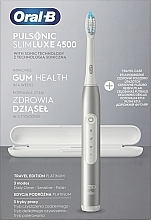 Парфумерія, косметика Електрична зубна щітка, срібло - Oral-B Braun Pulsonic Slim Luxe 4500