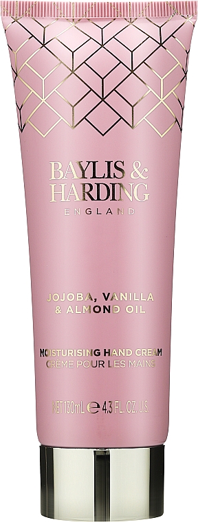 Набір - Baylis & Harding Jojoba, Vanilla & Almond Oil Hand Care Set(h/soap/300ml + h/lot/300ml + h/cr/130ml) — фото N3