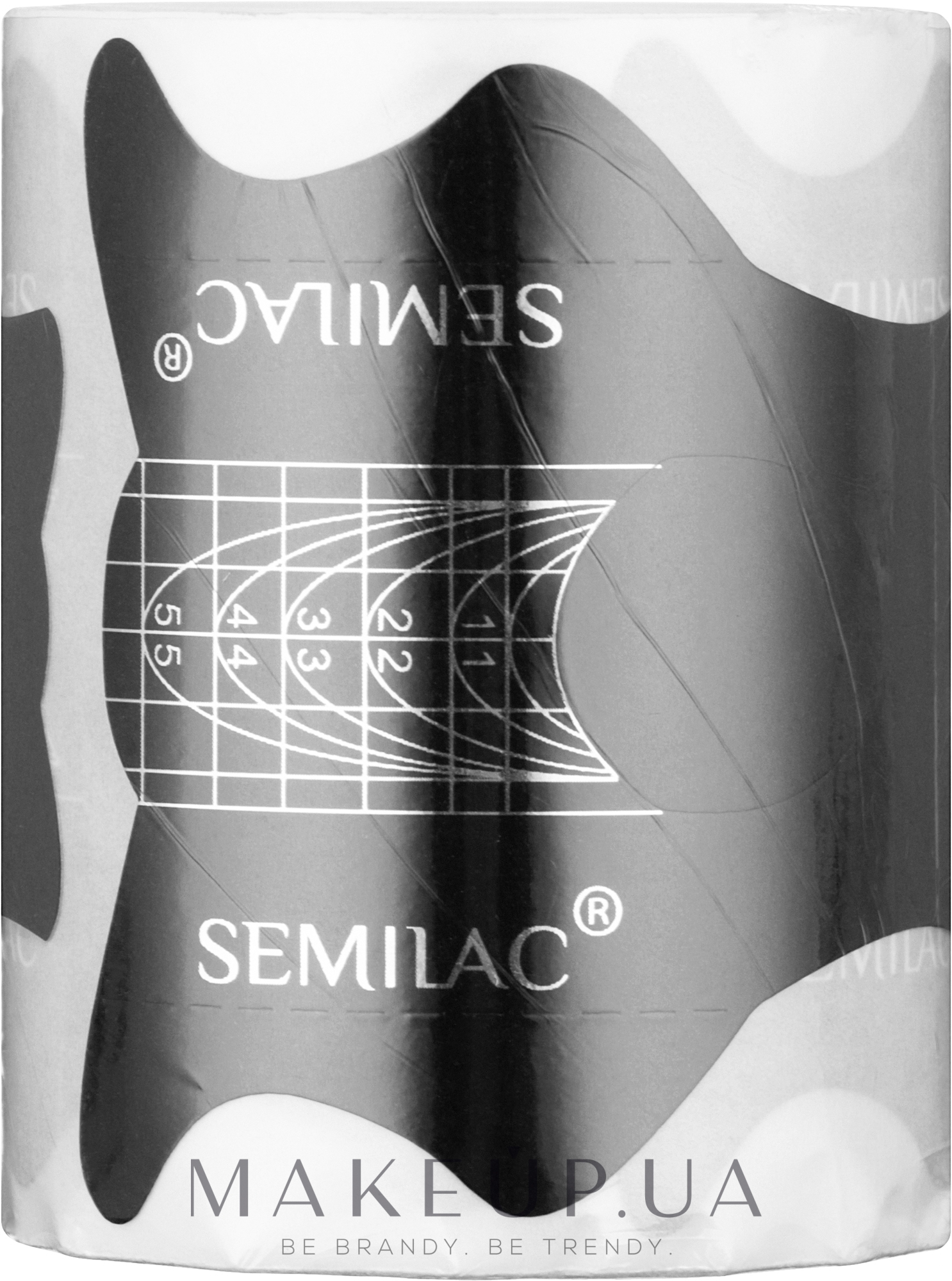 Шаблоны для наращивания ногтей - Semilac Semi Hardi Shaper Slim — фото 100шт