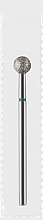 Парфумерія, косметика Фреза алмазна зелена "Куля", діаметр 5,0 мм - Divia DF001-50-G