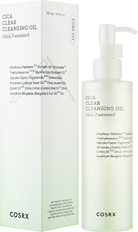 Гідрофільна олія для обличчя - Cosrx Pure Fit Cica Clear Cleansing Oil — фото N4