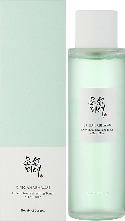 Тонер для обличчя з кислотами - Beauty of Joseon Green Plum Refreshing Toner AHA + BHA — фото N2